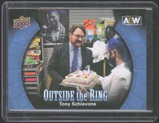 Tony Schiavone #OTR-5 Outside the Ring 2022 Upper Deck AEW *HOT*