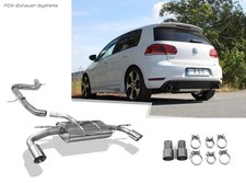  Duplex Racing-Komplettanlage ab Kat. VW Golf 6 GTI 1x90mm rund scharf
