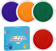 7 Inch Large Ink Pad for Kids Washable  Washable Stamp Pads for Classroom Stamp