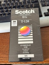 Scotch EG Standard T-120 Blank VHS Tape BRAND NEW