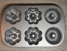 Nordic Ware Multi Mini Bundt Cake Pan 6 Cups Made In USA