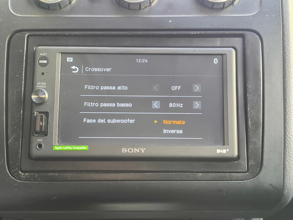 autoradio sony xav1005dab+ bluetooth usb aux 3 rca 55x4 reg hpf-lpf sub carplay - Immagine 4 di 4