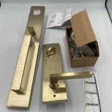 Baldwin EE.SANxSQU.R.CQE Santa Cruz Full Plate Single Cylinder - Brass