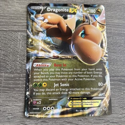 Pokémon- DRAGONITE EX - Promo Card- XY FURIOUS FISTS Set 74/111