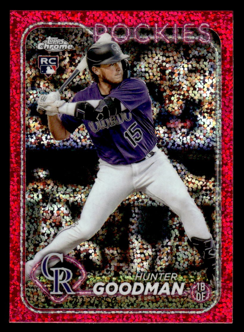 Hunter Goodman 2024 Topps Chrome #99 Magenta Speckle Refractors #/350 Rookie