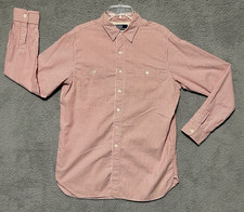 Vintage Polo Ralph Lauren Trading Co. Button Up Shirt Pink Striped Preppy