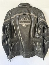 Giacca equitazione Harley Davidson donna pelle riflettente forcina taglia large nuova senza etichette