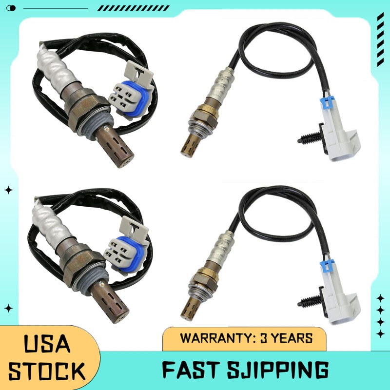 4Pcs Up+Down Oxygen Sensor For GMC Yukon  5.3L 2008-14 SIERRA 1500 4.8L 2008-13