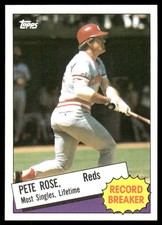1985 Topps #6 Pete Rose RB [NM] [Cincinnati Reds] [Base Set Baseball Card]