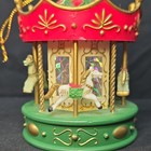 Vintage Christmas Holiday Carousel Ornament, Hanging Plastic Decoration — photo 5