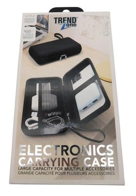 SEALED 2024 Trend Zone Electronics Carrying Case Black Lightweight Shockproof