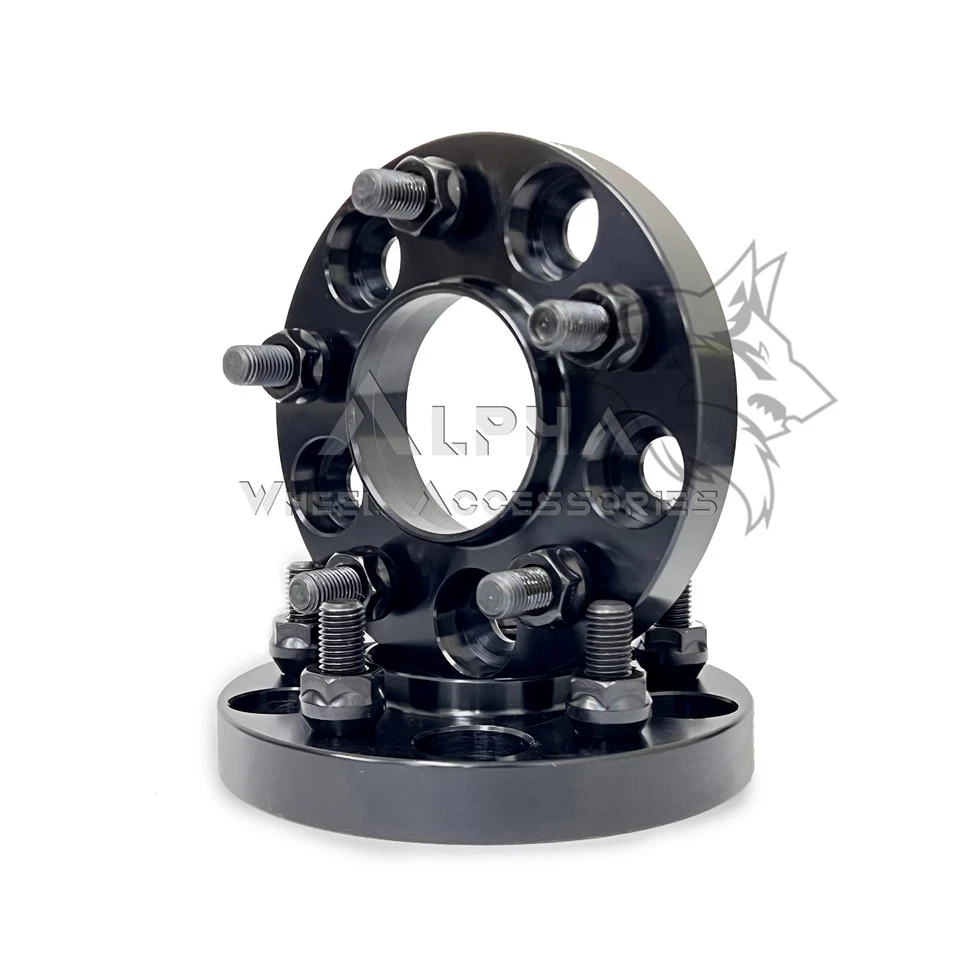 4Pc 5x4.5 Hub-Centric Wheel Spacers 25mm For 2015-Newer Ford Mustang GT EcoBoost - Image 3 of 4