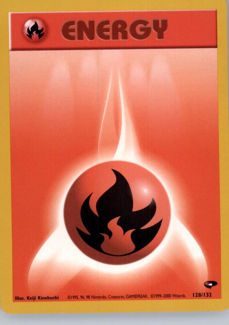 FIRE ENERGY 128/132 GYM CHALLENGE POKEMON UNLIMITED LP