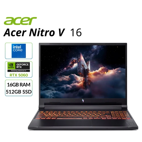 Acer Nitro V 16" WUXGA Gaming Laptop NVIDIA RTX5050 16GB 512GB SSD ANV16-72-541D