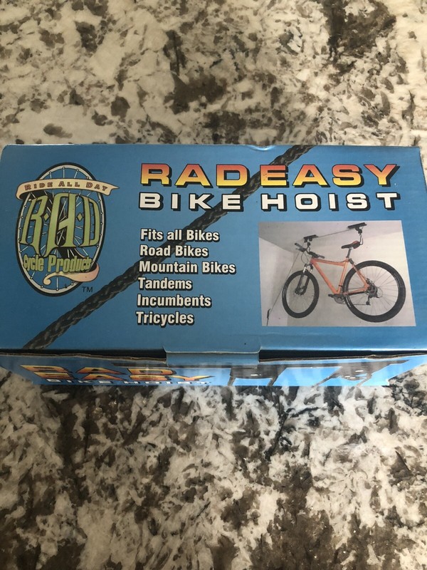 Rad Easy Bike Hoist Ceiling Mount For Road or Mountain Bike 100LB - Q