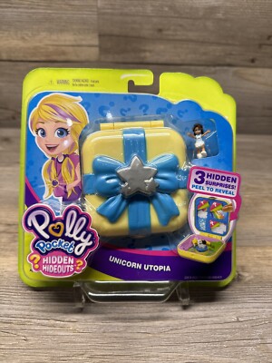 Polly Pocket Hidden Hideouts Flutterrific Forest Playset Hidden Surprises (NOB)
