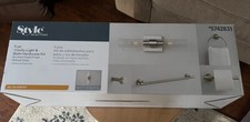 Style Selections 5-pc Vanity Light Bathroom Bath Hardware Kit Towel Rack Toilet