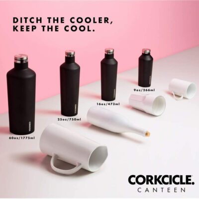 CORKCICLE CANTEEN 470ml ウッド調 3本 Corkcicle Metallic Canteen Triple Insulated Stainless Steel Water