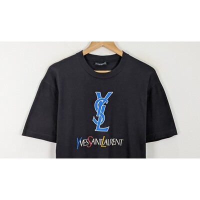 Yves Saint Laurent YSL pour homme Multicolor logo shirt | eBay