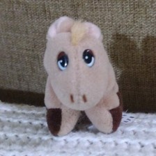 Vintage 90s Galoob Mini Pound Puppies Farm Tan Horse Pony Stuffed Plush 3