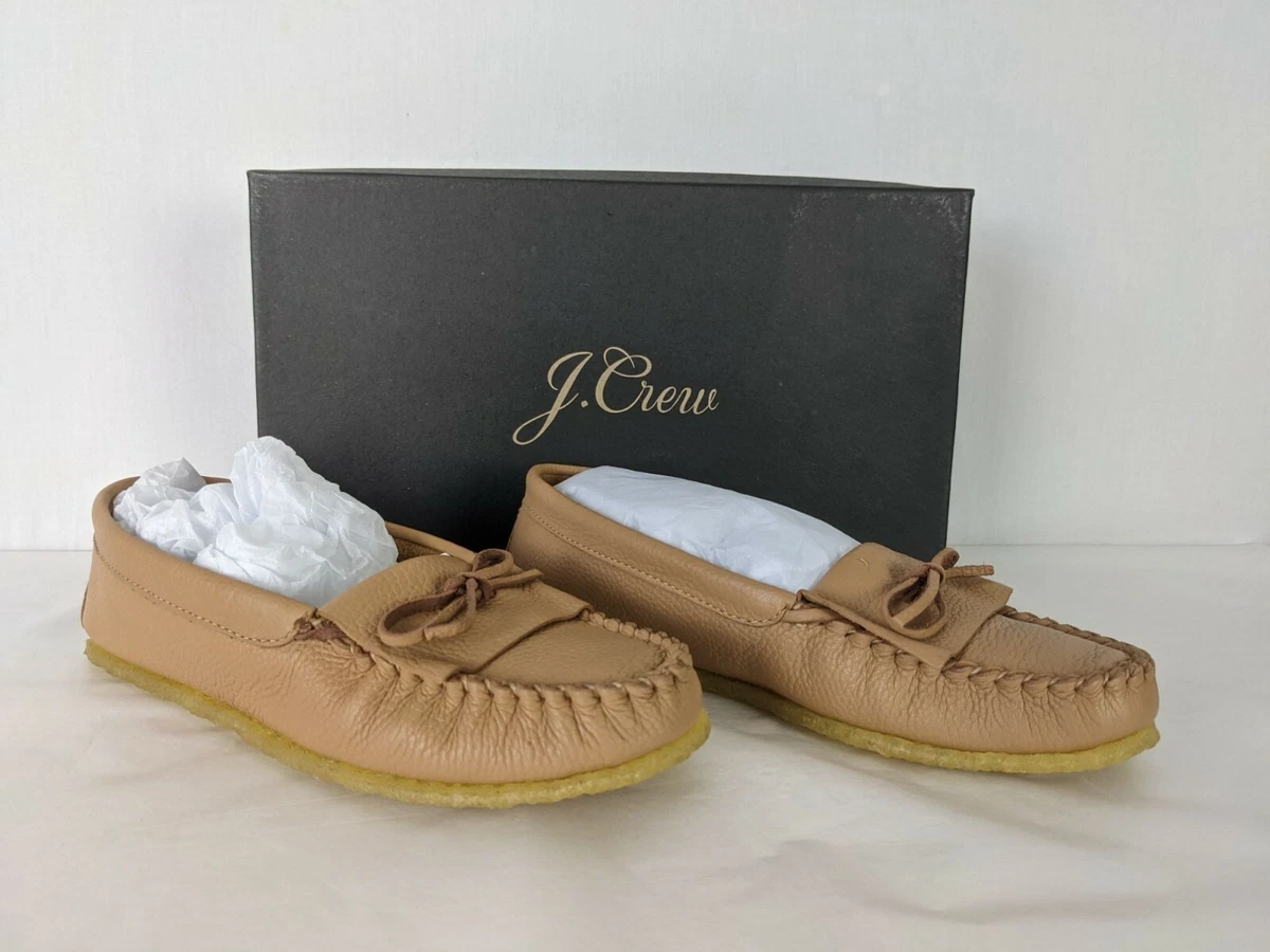J. Crew Unlined Moccasin Rich Caramel style BB197 Moccasin Women 7