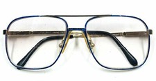 Marchon Aviator Eyeglass Frames Blue Enamel 52/15 Marcolin 125 mm 6032 Italy
