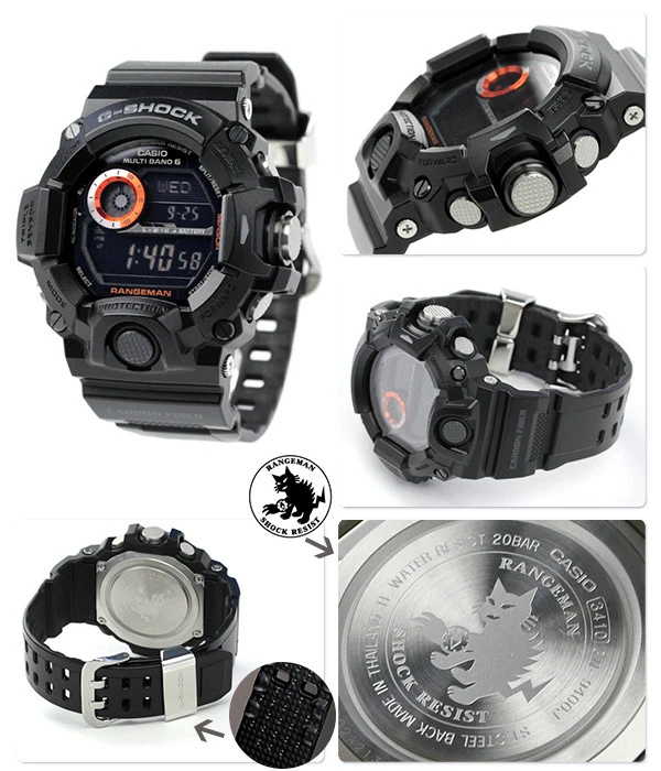 Orologio Uomo Casio G-SHOCK GW-9400BJ-1JF Master of G RANGEMAN Solar Atomic Digitale - Immagine 4 di 4
