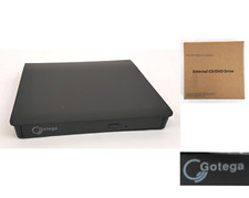 Gotega External Portable CD/DVD Drive USB Plug  Play Black NIB W3967