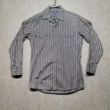 Panhandle Slim Shirt Men's Size Medium Pearl Snap Cowboy Rodeo Shiny Western