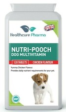 Nutri-Pooch Multivitamin for Dogs Pets 120 Chicken Flavour Tablets UK Made