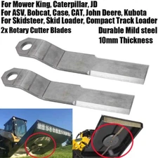 2x REPLACEMENT Mower Blades For Mower King Skidsteer Rotary Grass Cutter  Steel