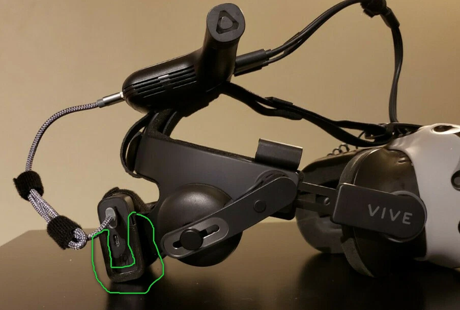 for HTC Vive VR Wireless Battery Holder for the Deluxe Audio Strap - New version - Image 3 of 4