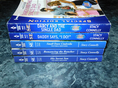 Harlequin Stacy Connelly lot of 5 Pirelli Brothers Contemporary Romance Paperbac