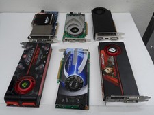 LOT 6x graphic card  ATI, NVIDIA and..... FOR PART  AS IS 