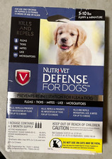 Nurti Vet Defense For Dogs 5 To 10 Lbs Puppy Miniature Kills Fleas Ticks Mites