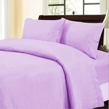 100% Cotton 1000TC Marvelous Duvet Collection Choose Item Lavender Solid