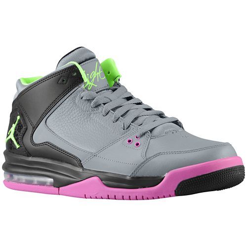 Nike Jordan Flight Origin Men's Basketball Shoes  Cool Grey/Flash Lime Sz 12