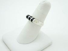 Sterling Silver Ring with Black Onyx Size-8