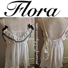NEW Flora Nikrooz Ivory 2 Pc Nightgown Set Size XL 40