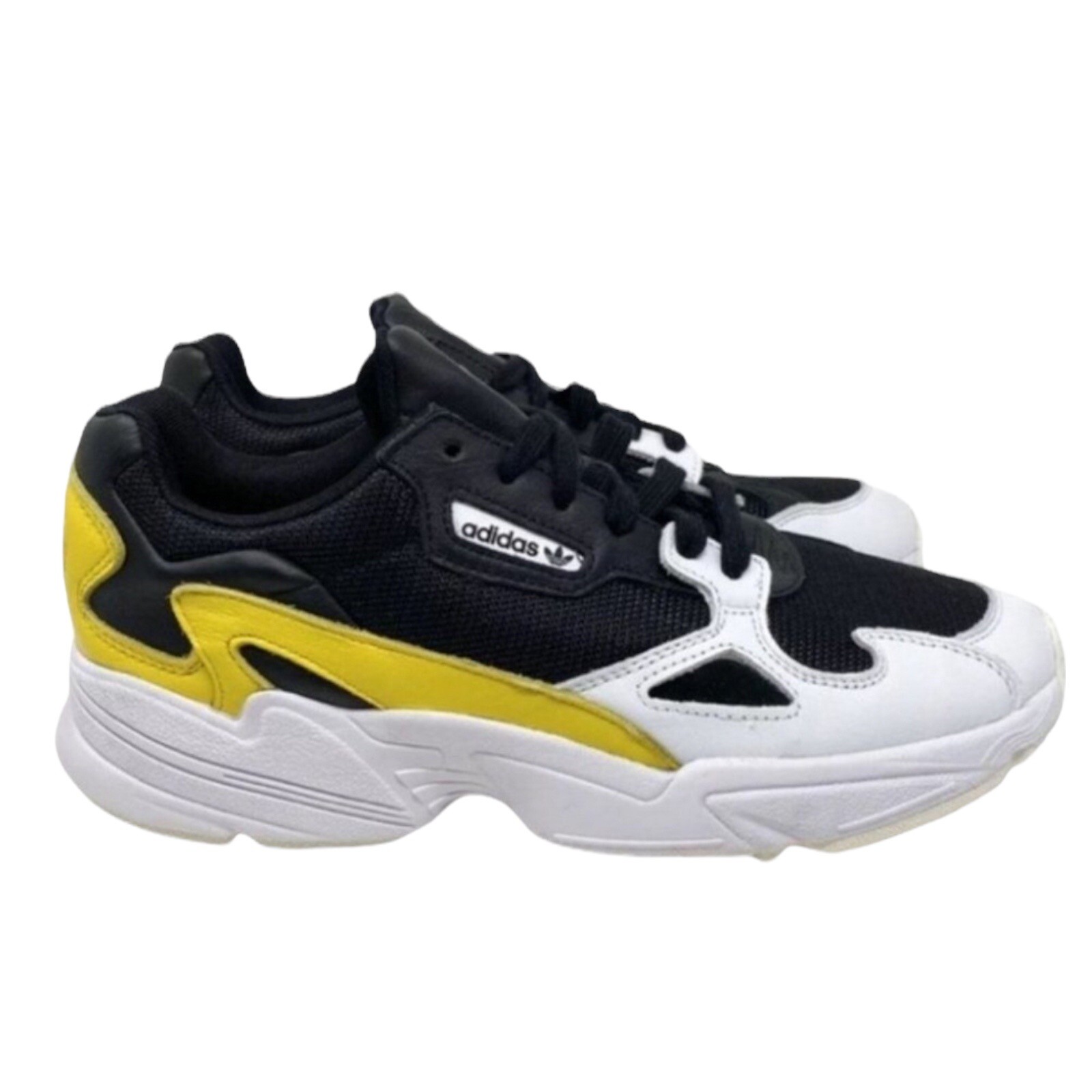 adidas Sneakers Women’s 5.5 Black Yellow Falcon Trainers Athletic Core EG6708 adidas Sneakers Women’s 5.5 Black Yellow Falcon Trainers Athletic Core EG6708