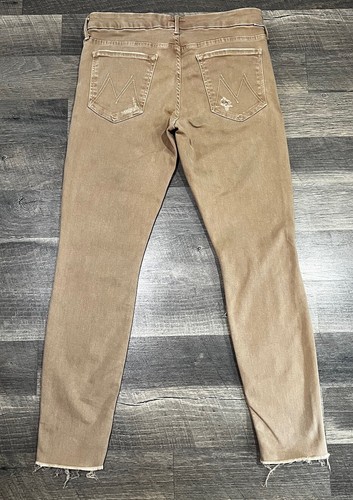Mother 30 hellbraune Damenjeans Looker Ankle Frey Coast Point Denim