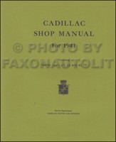 1941 Cadillac Werkstatt-Handbuch ErgäNzung Reparatur-Service Buch