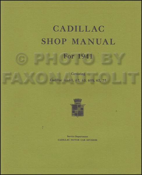 1941 Cadillac Werkstatt-Handbuch ErgäNzung Reparatur-Service Buch-image