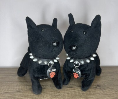 2 x Fido Batteriebetrieben Vintage Spielzeug Hunde