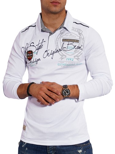 Herren Langarm Poloshirt Longsleeve Polohemd Polo T-Shirt Hemd 20-6028 NEU - Bild 4 von 17