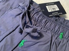 POLO RALPH LAUREN SLEEPWEAR PAJAMA LOUNGE PANTS with "FULLY EMBROIDERED PONIES"