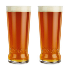 Set of 2 x Adnams Ale Pint Glasses 20oz Used Genuine CE Stamped