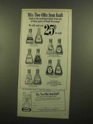1965 Kraft Dressings Ad - Mix-Two Offer from Kraft