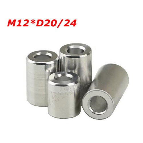 M12 Aluminum Spacers Standoff Alu Round Unthreaded Bushing Sleeve Washer Pillars eBay