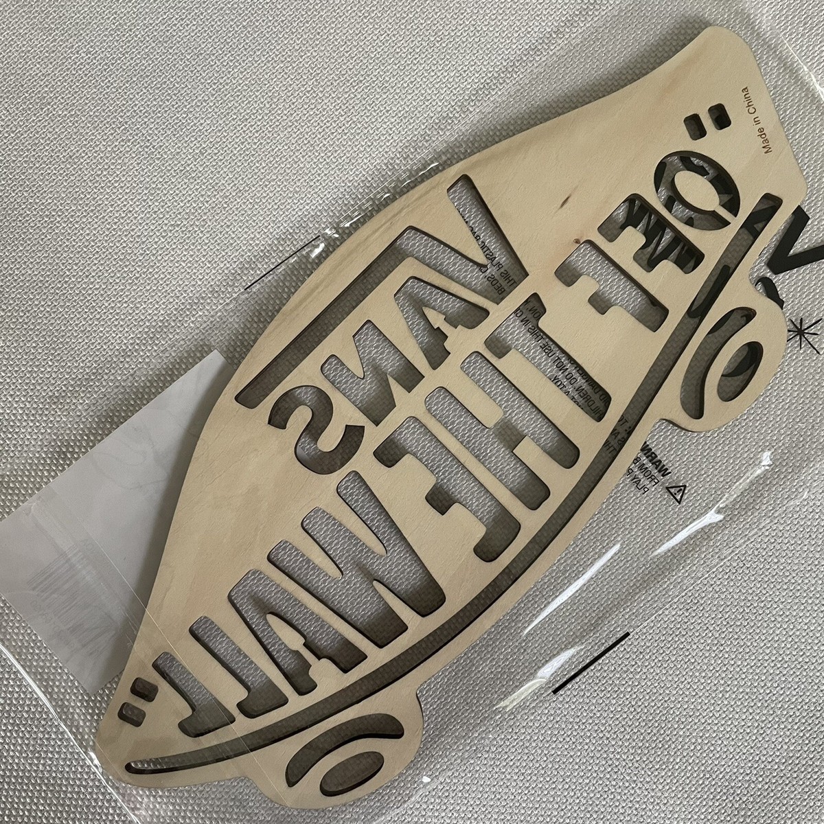 New Vans Family Exclusive Wooden Sign Off The Wall Rare Skateboard